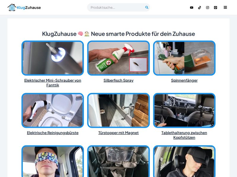 Screenshot von Klugzuhause