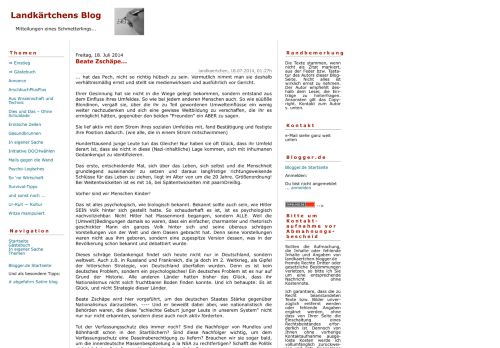 Screenshot Landkärtchens Blog