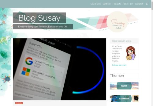 Screenshot SUSAY - Design, Technik und Trends